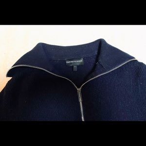 Giorgio Armani Wool Sailor Collar Sweater.